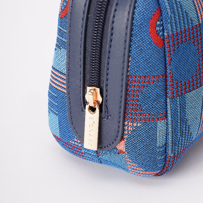 BEAUTY-TFL-PICCA-GAP | Beauty Bag TfL Piccadilly Moquette Mind The Gap