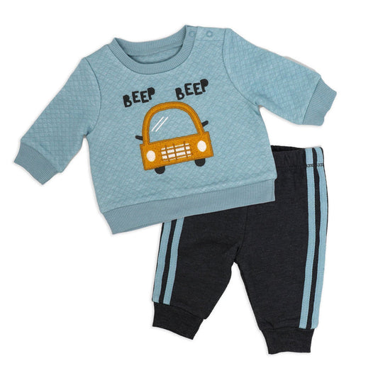 Beep Beep Car 2 Piece Baby Pajama Set