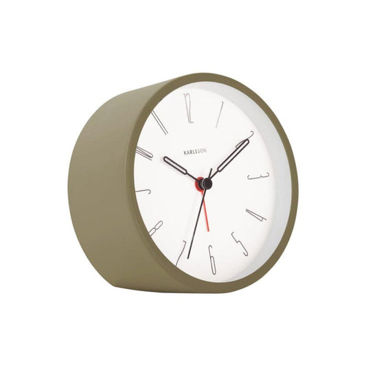Karlsson Belle Alarm Clock - Moss Green | Koop.co.nz