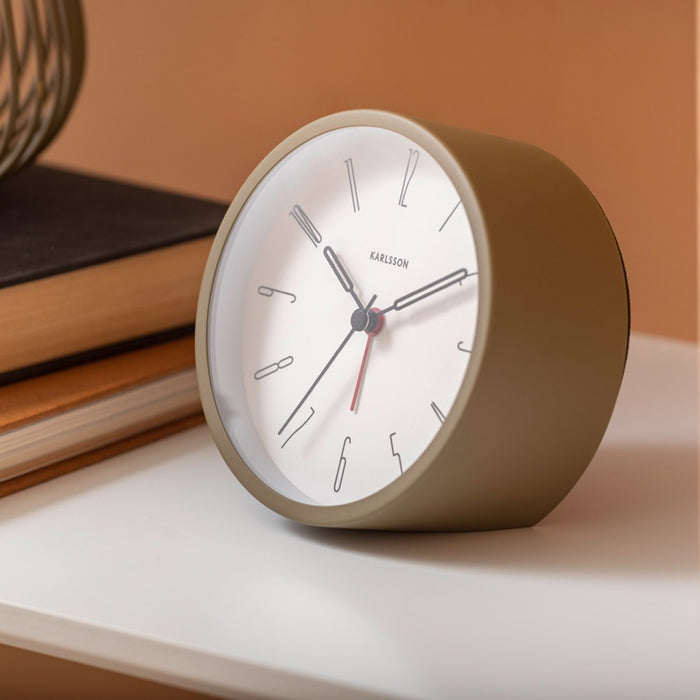 Karlsson Belle Alarm Clock - Moss Green | Koop.co.nz