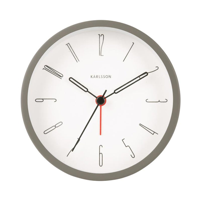Karlsson Belle Alarm Clock - Warm Grey | Koop.co.nz