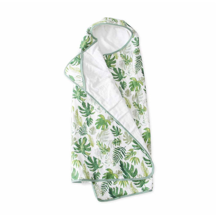 Little Unicorn Big Kids Hooded Towel – Tropical Leaf | Koop.co.nz