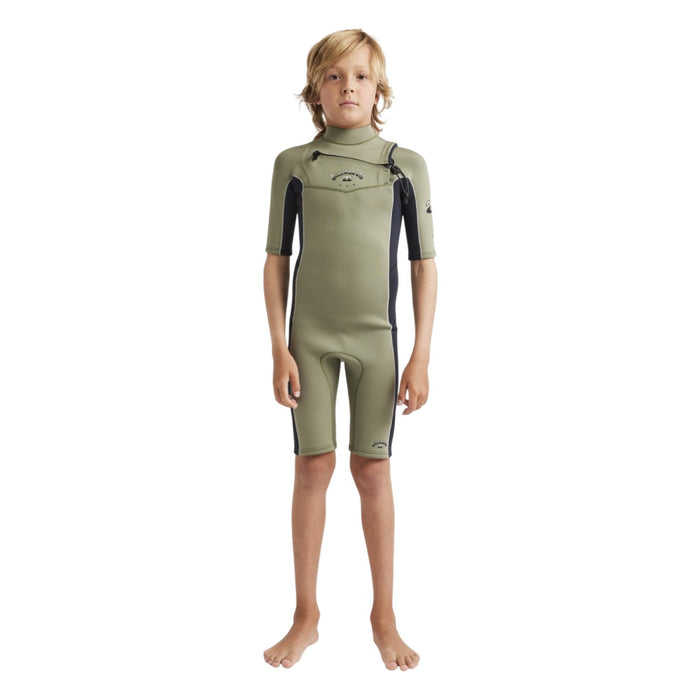 Billabong | Shorty à Manches Courtes Garçon Absolute Natural Chest Zip - 2/2mm