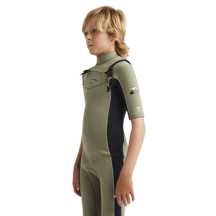 Billabong | Shorty à Manches Courtes Garçon Absolute Natural Chest Zip - 2/2mm