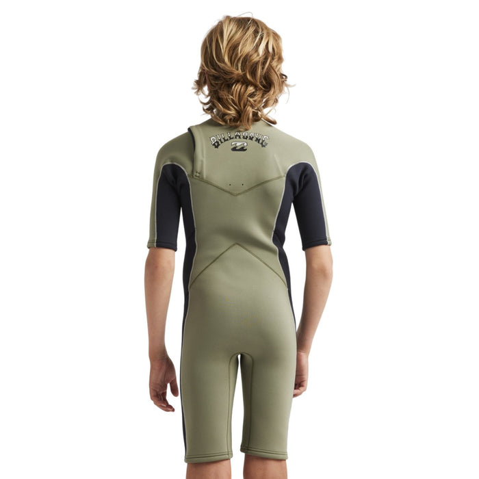 Billabong | Shorty à Manches Courtes Garçon Absolute Natural Chest Zip - 2/2mm