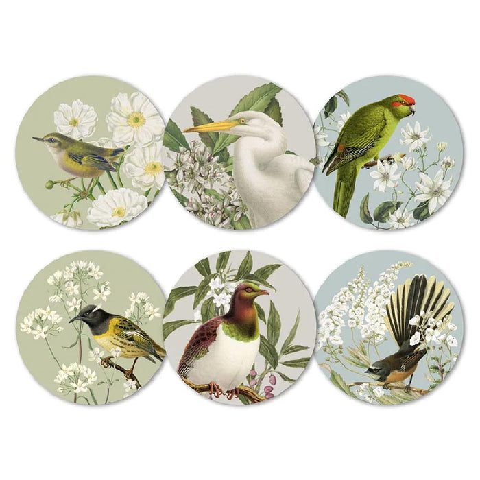 100% New Zealand Birds & Botanicals Of NZ Placemat Set/6 | Koop.co.nz