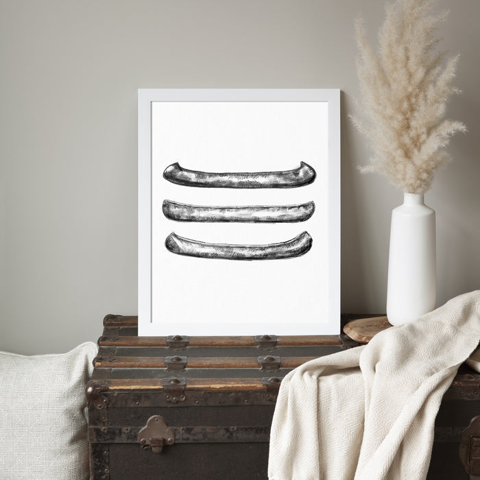 5"x7" / Art Print / White