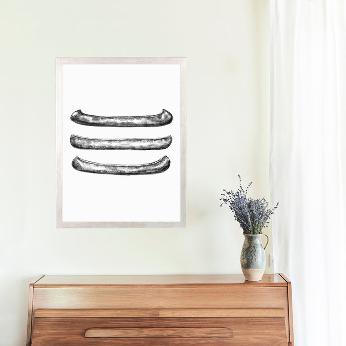 5"x7" / Art Print / Antique Silver