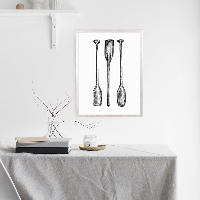 5"x7" / Art Print / Antique Silver