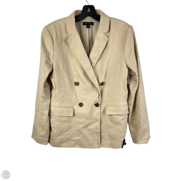 Blazer By Ann Taylor In Cream, Size: 8