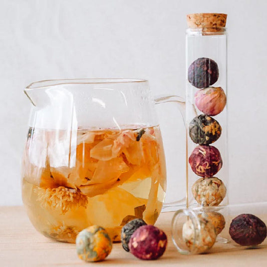 Better Tea Co. Blooming Tea Balls in Test Tube (6pc) | Koop.co.nz