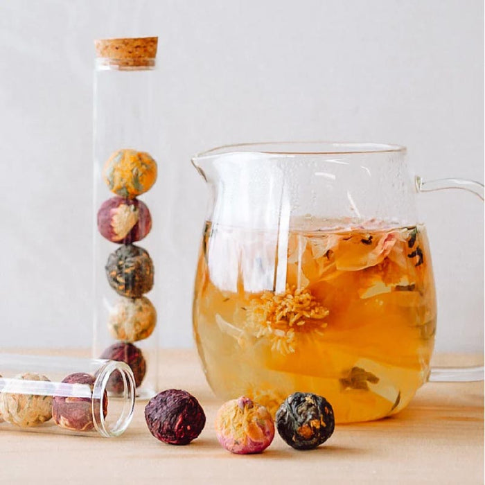 Better Tea Co. Blooming Tea Balls in Test Tube (6pc) | Koop.co.nz