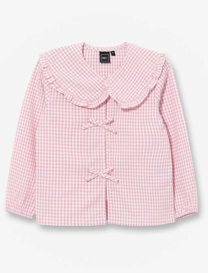 Blouse à col claudine - petite fille