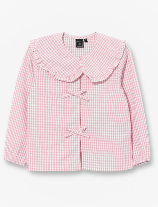 Blouse à col claudine - petite fille