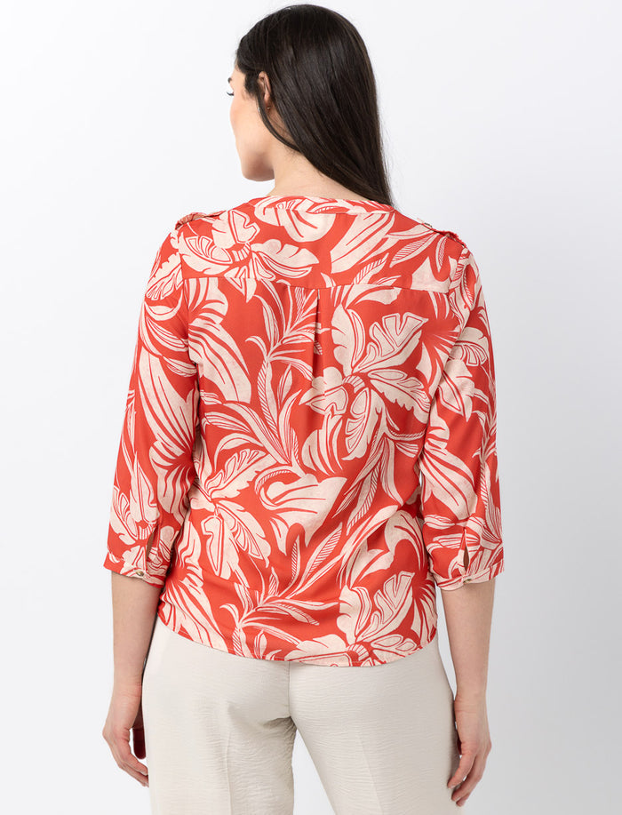 Blouse à col en v