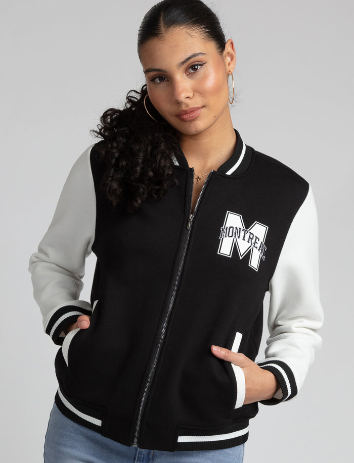 Blouson universitaire à écusson