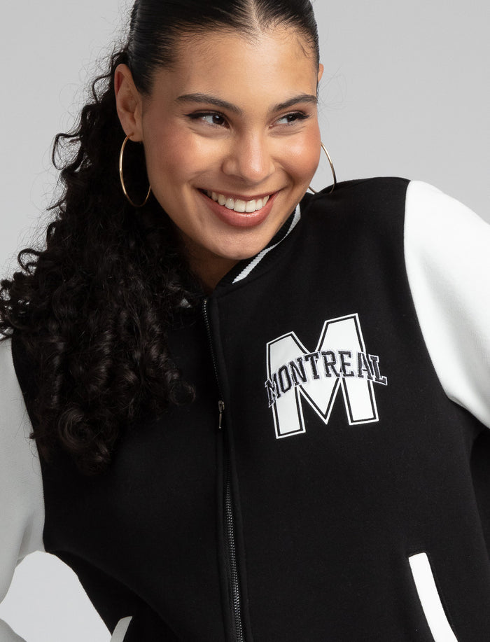 Blouson universitaire à écusson