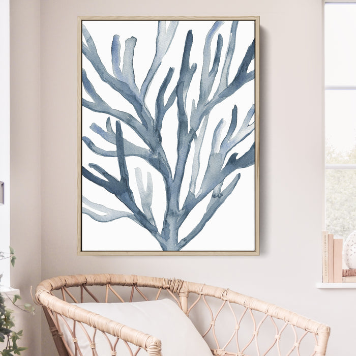 Blue Seaweed Coral Watercolor No. 2 - Jetty Home