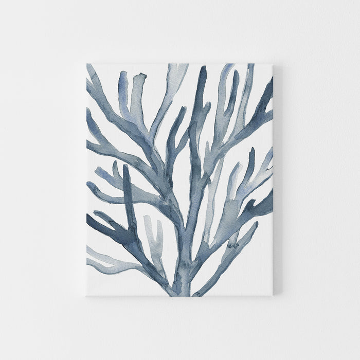 Hampton's Blue Coral Seaweed Art Print or Canvas - Jetty Home