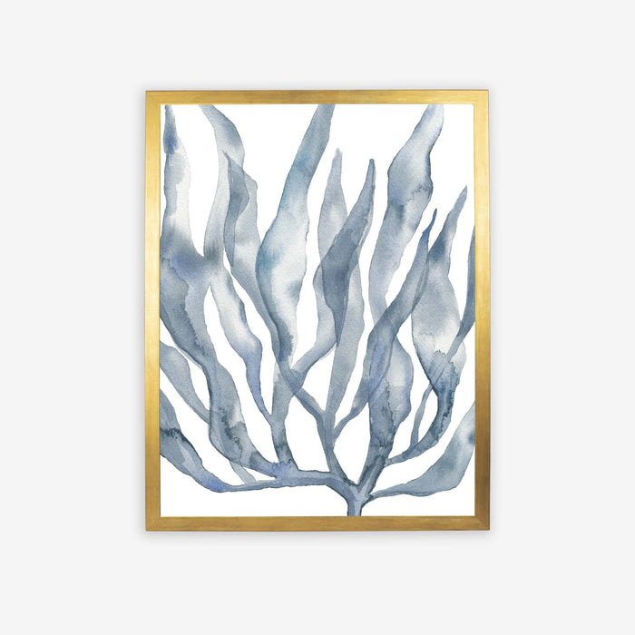 Blue Watercolor Seaweed Painting No. 2 - Jetty Home