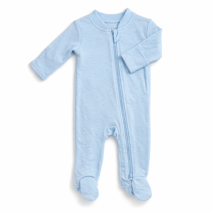 Blue Zip Baby Sleeper| One Piece – 100% Cotton