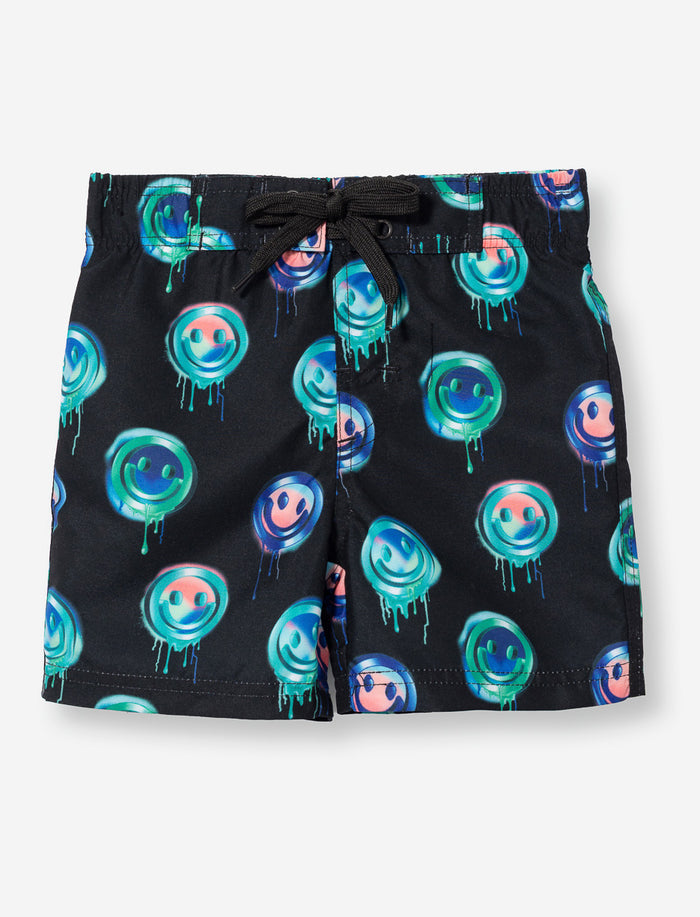 Boardshort imprimé à taille élastique - petit garçon