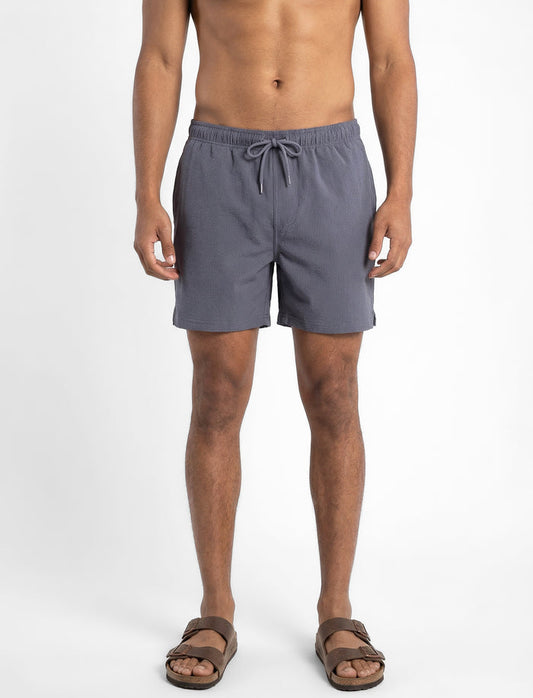 Boardshort imprimé à taille élastique