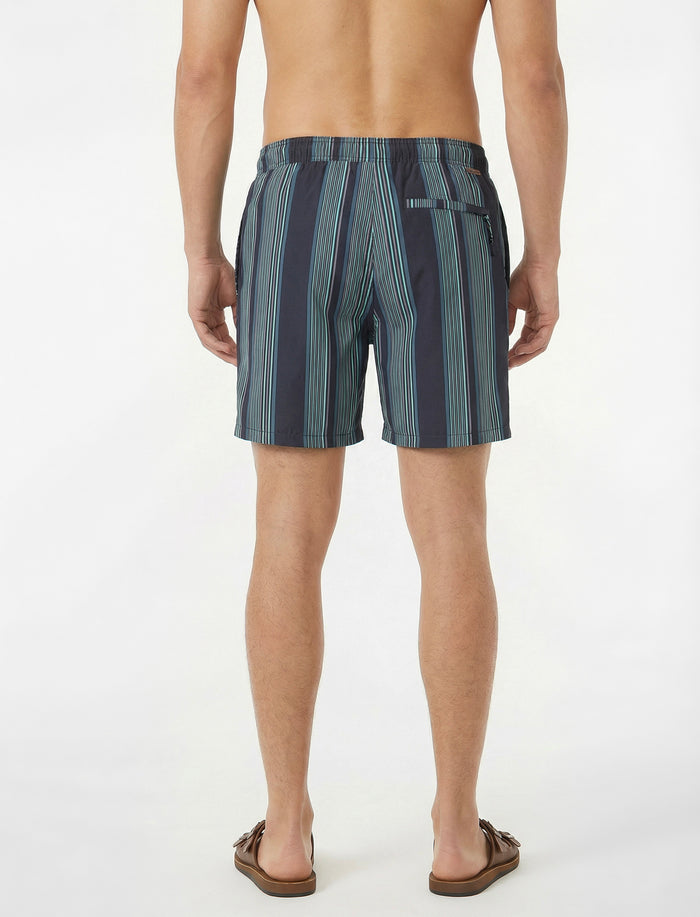 Boardshort imprimé à taille élastique