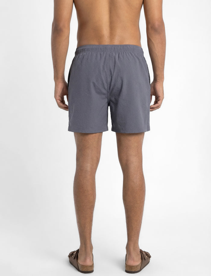 Boardshort imprimé à taille élastique