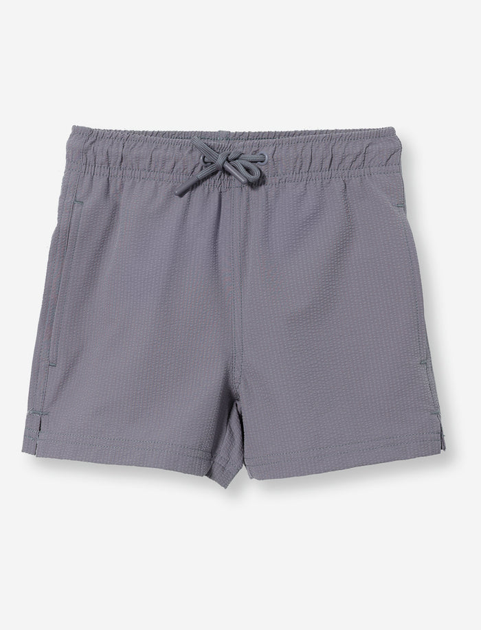 Boardshort uni à taille élastique - petit garçon