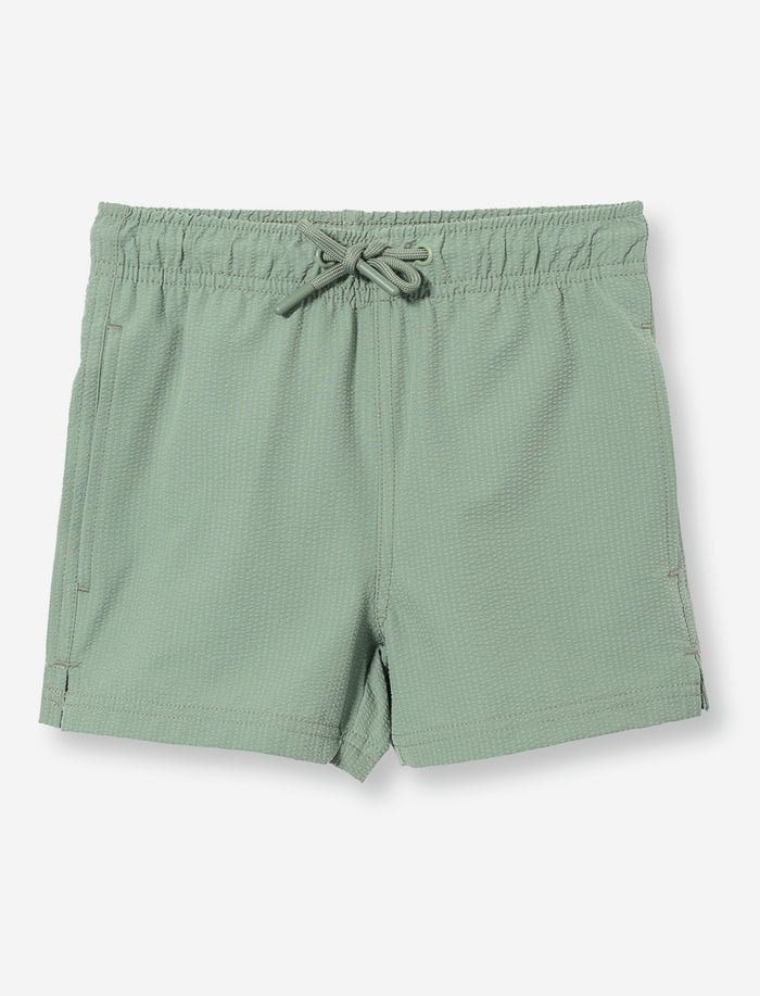 Boardshort uni à taille élastique - petit garçon