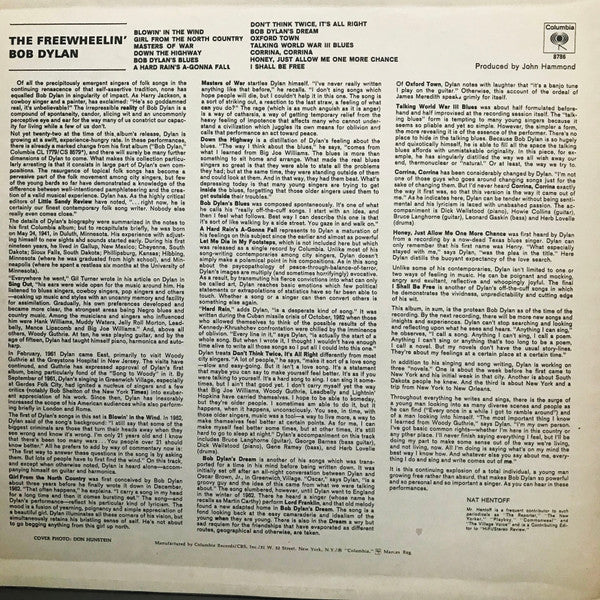 Bob Dylan - The Freewheelin' Bob Dylan (LP) [US] RP (Very Good Plus (VG+))