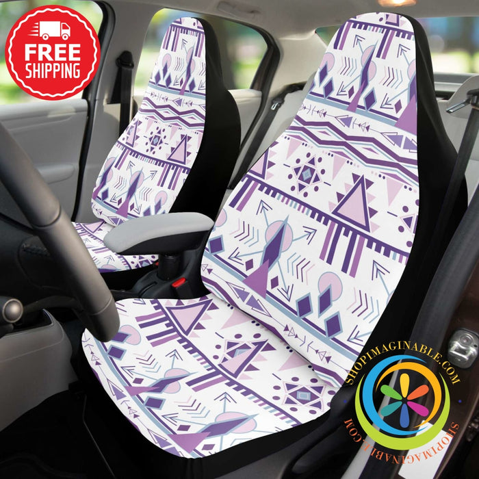 Boho Chic Bohemian Aztec Car Seat Covers Pair-ShopImaginable.com