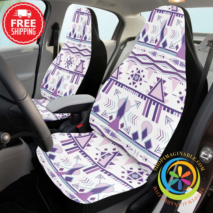 Boho Chic Bohemian Aztec Car Seat Covers Pair-ShopImaginable.com