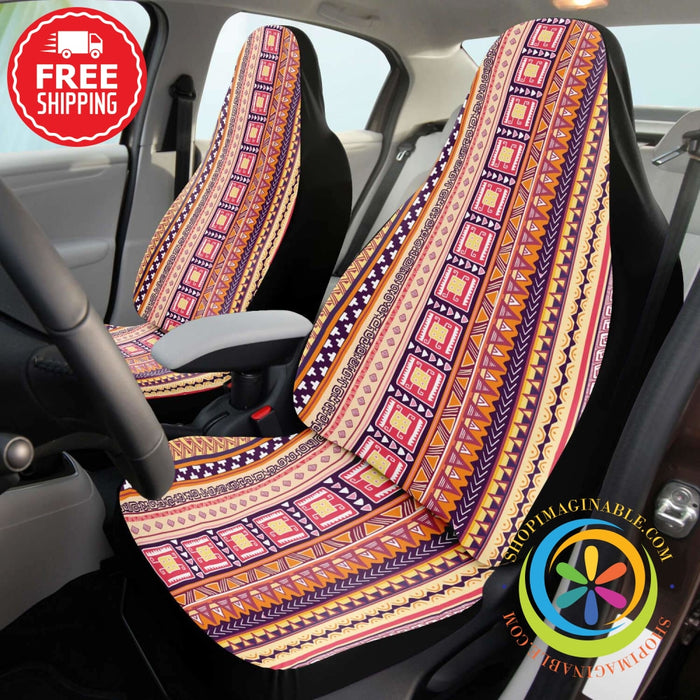 Boho Stripe Decor Car Seat Covers (2)-ShopImaginable.com
