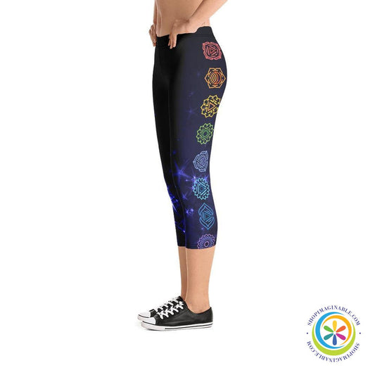 Bold Chakra Capri Leggings-ShopImaginable.com