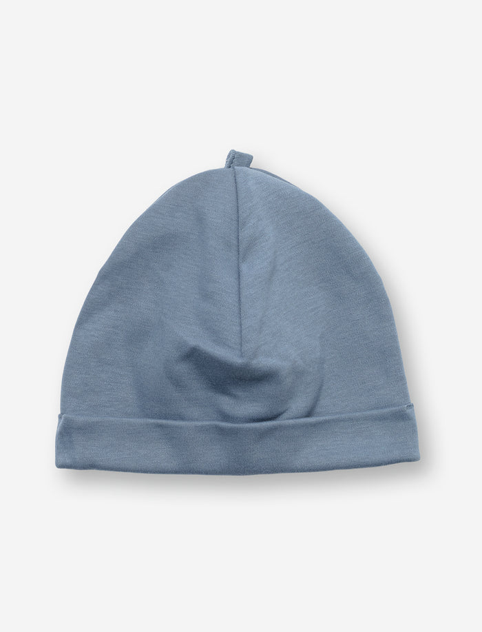 Bonnet uni en coton bio pour bébé