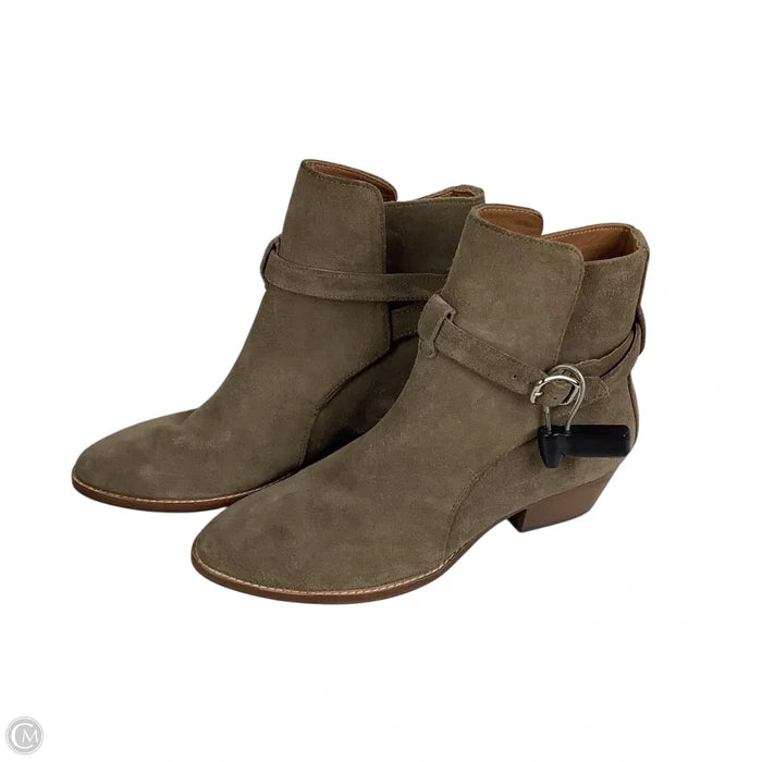 Boots Ankle Heels By Cmc In Taupe, Size: 6