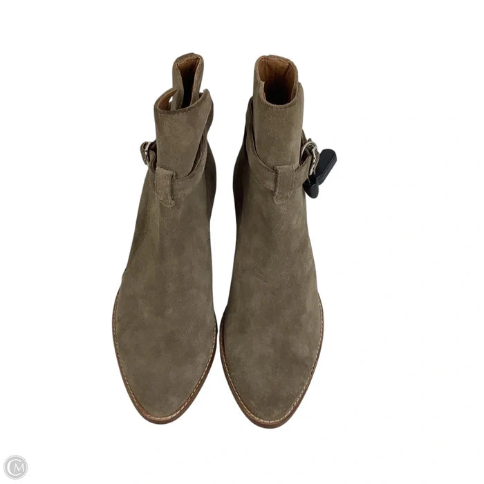 Boots Ankle Heels By Cmc In Taupe, Size: 6