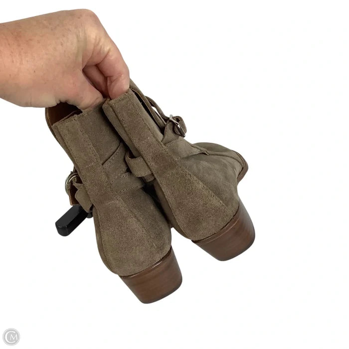 Boots Ankle Heels By Cmc In Taupe, Size: 6