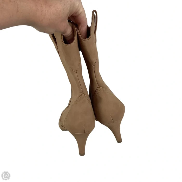 Boots Ankle Heels By Dolce Vita In Brown, Size: 7.5