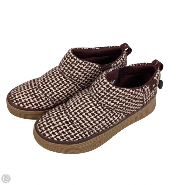 Boots Ankle Heels By Sorel In Brown & Cream, Size: 10