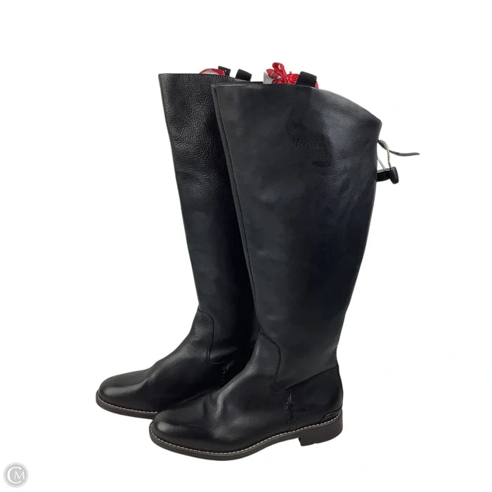 Boots Knee Flats By Franco Sarto In Black, Size: 9W-WC
