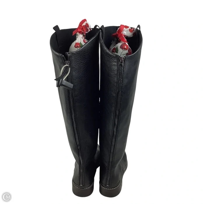 Boots Knee Flats By Franco Sarto In Black, Size: 9W-WC