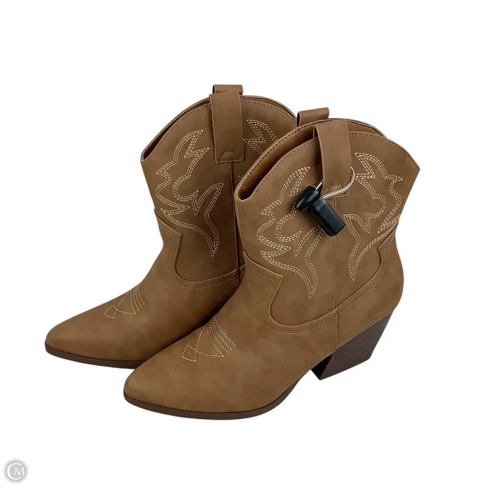Boots Western By Dream Pairs In Brown, Size: 9.5