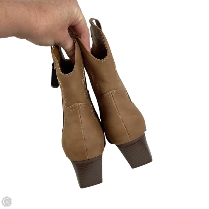 Boots Western By Dream Pairs In Brown, Size: 9.5