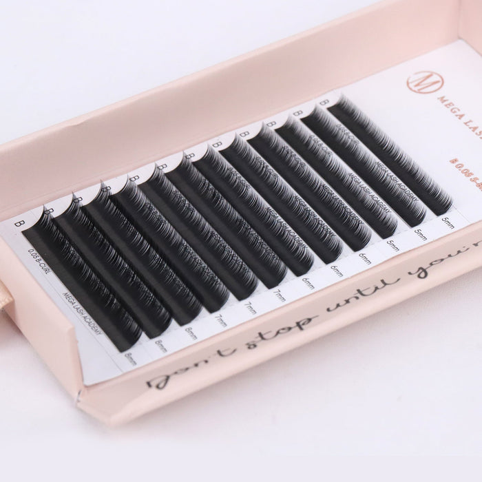 Bottom & Inner Corner B Curl Lash Tray Lash Trays Mega Lash Academy