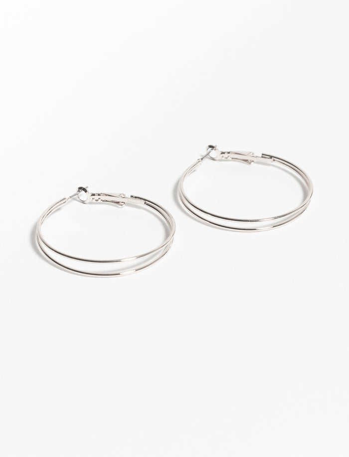 Boucles d'oreilles à anneau double