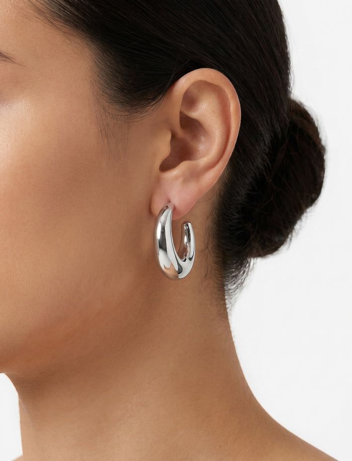Boucles d'oreilles demi-lunes pour femme