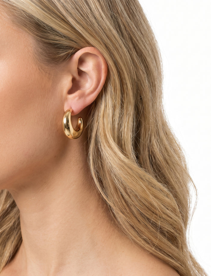 Boucles d'oreilles demi-lunes pour femme